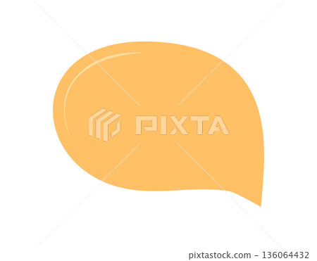 Fluid dialogue bubble in soft circle, orange chat icon. Speech balloon for message and talk with a hand drawn organic form. Modern conversation symbol for communication and media projects. Fluid dialogue bubble in soft circle, orange chat icon. Speech balloon for message and talk with a hand drawn organic form. Modern conversation symbol for communication and media projects. 136064432