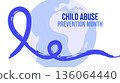 Child Abuse Prevention Month April Awareness Safe. For campaigns, posters, social media, and educational websites. Vector illustration. 136064440
