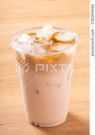 Iced Strawberry Latte Iced Strawberry Latte 136064888