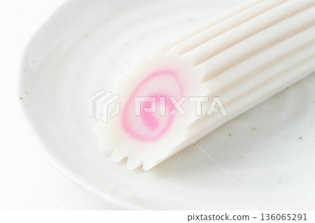 Close-up of a single naruto roll on a plate 136065291