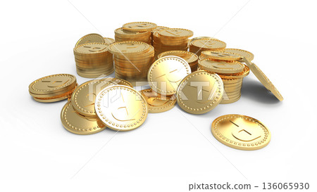 點活動圖：堆疊的金幣 CG 136065930
