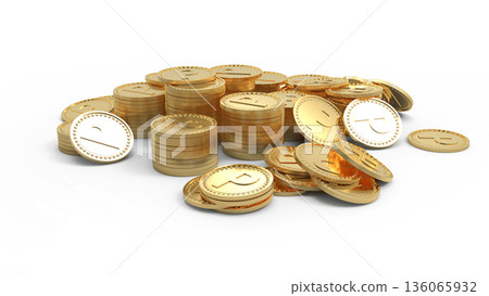 點活動圖：堆疊的金幣 CG 136065932