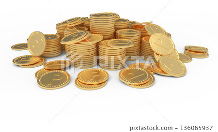點活動圖：堆疊的金幣 CG 136065937