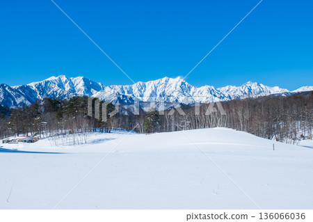 中山高原雪地健行（北阿爾卑斯山景色） 136066036