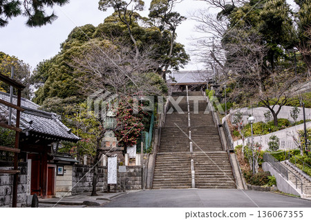 Stairs leading to the mountain gate Stairs leading to the mountain gate 136067355