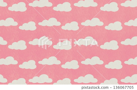 Cloud mark pattern (white x orange) Cloud mark pattern (white x orange) 136067705