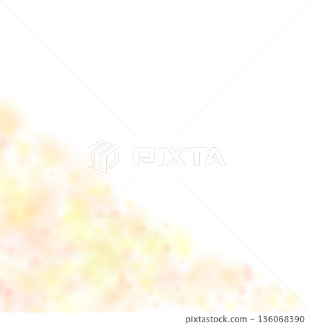 抽象背景插圖，淡橙色和黃色顆粒擴散開來 136068390