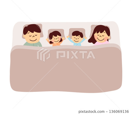 Family sleeping on futon Family sleeping on futon 136069136