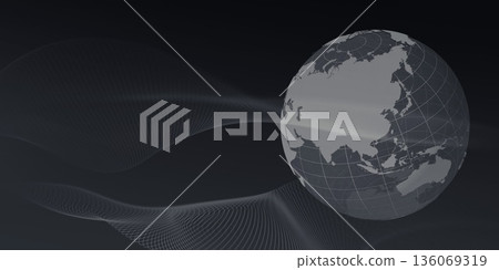 全球網路和數位科技影像背景,橫幅和廣告用橫向視覺效果 全球網路和數位科技影像背景,橫幅和廣告用橫向視覺效果 136069319