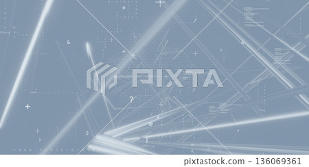 Digital technology image background Horizontal visual for banners and advertisements 136069361