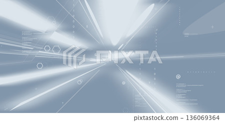 Digital technology image background Horizontal visual for banners and advertisements 136069364
