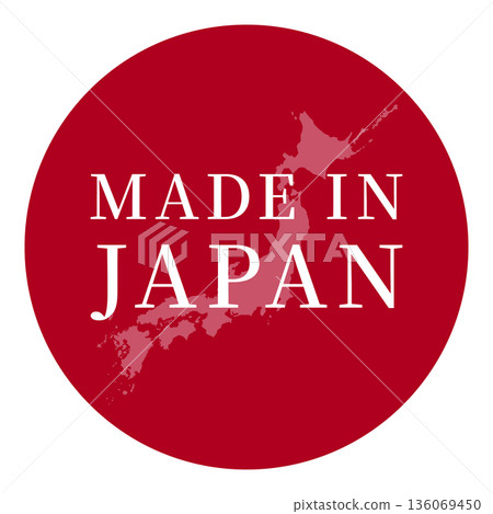 Made in Japan icon material Made in JAPAN 136069450