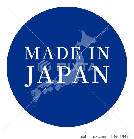Made in Japan icon material Made in JAPAN Made in Japan icon material Made in JAPAN 136069451
