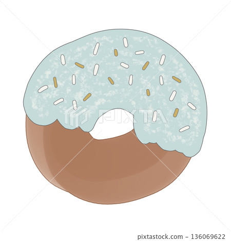 Not too sweet, cute donuts for adults _ Pale French chic color scheme (for a comfortable lifestyle design) 136069622