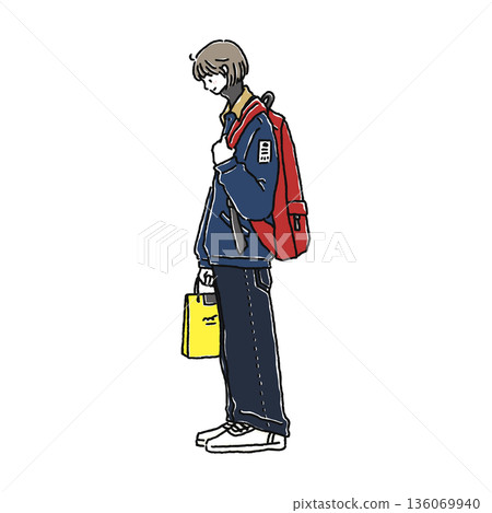 A woman in casual clothes 136069940