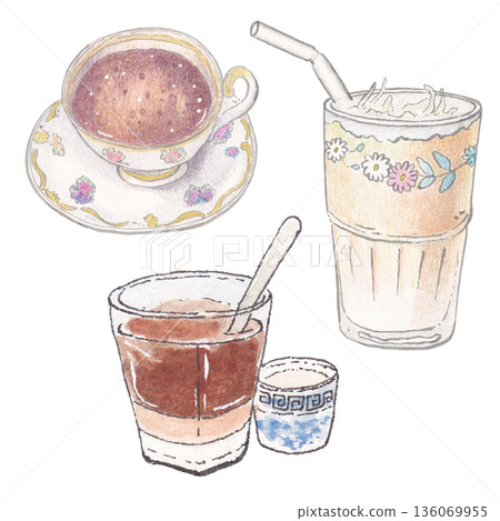 Beverage watercolor drink clipart for creative projects Beverage watercolor drink clipart for creative projects 136069955
