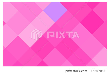 Vivid pink geometric pattern mosaic tile background illustration Vivid pink geometric pattern mosaic tile background illustration 136070310