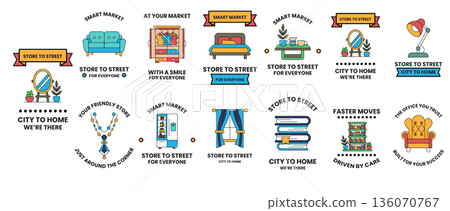 A series of images with text that reads "City to Home" 136070767