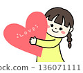 A girl with a heart 136071111