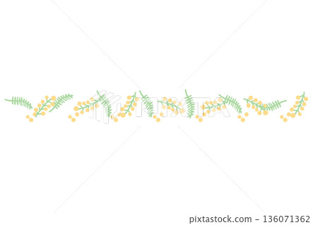 三月學校通訊的簡約手繪插圖系列 | 含羞草系列 136071362