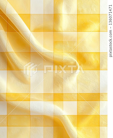 Pastel yellow gentle checkered background 136071471