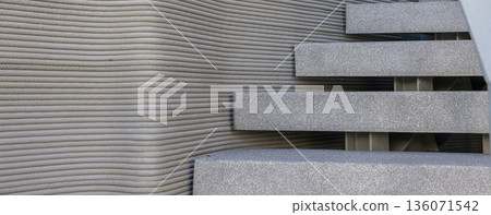 3D Printed concrete texture. architectural background. 3D Printed concrete texture. architectural background. 136071542