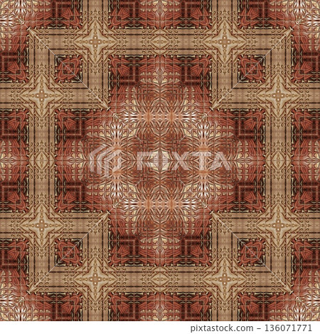 An elegant wooden carved design inspired by traditional craftsmanship, featuring detailed relief textures that add warmth and depth. Perfect for tiles, flooring, wall coverings, packaging, and furnish 136071771