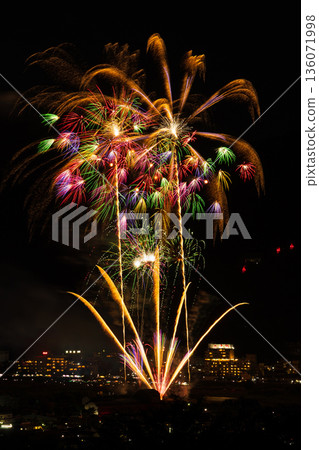 A Japanese summer tradition: Fireworks (Chikuma River Summer Fireworks Festival) A Japanese summer tradition: Fireworks (Chikuma River Summer Fireworks Festival) 136071998