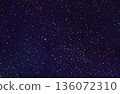 Blue galaxy space with stars on dark background 136072310