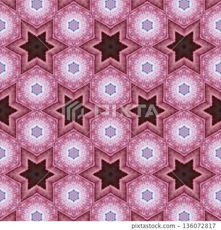 Abstract floral design features a pattern with rich textures and relief details. Soft pink, earthy brown, and muted blue tones add depth, making it ideal for textiles, wallpaper and fashion prints Abstract floral design features a pattern with rich textures and relief details. Soft pink, earthy brown, and muted blue tones add depth, making it ideal for textiles, wallpaper and fashion prints 136072817