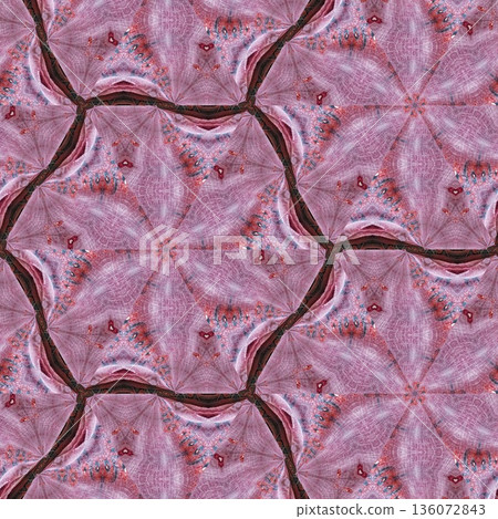 Abstract floral design features a pattern with rich textures and relief details. Soft pink, earthy brown, and muted blue tones add depth, making it ideal for textiles, wallpaper and fashion prints Abstract floral design features a pattern with rich textures and relief details. Soft pink, earthy brown, and muted blue tones add depth, making it ideal for textiles, wallpaper and fashion prints 136072843