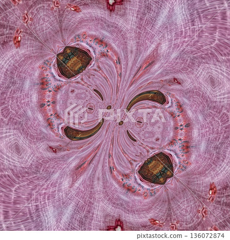 Abstract floral design features a pattern with rich textures and relief details. Soft pink, earthy brown, and muted blue tones add depth, making it ideal for textiles, wallpaper and fashion prints Abstract floral design features a pattern with rich textures and relief details. Soft pink, earthy brown, and muted blue tones add depth, making it ideal for textiles, wallpaper and fashion prints 136072874