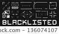Futuristic HUD interface kit 136074107