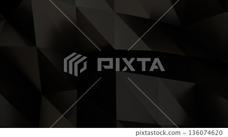 Black triangulate abstract backdrop. Computer generated 3d render Black triangulate abstract backdrop. Computer generated 3d render 136074620