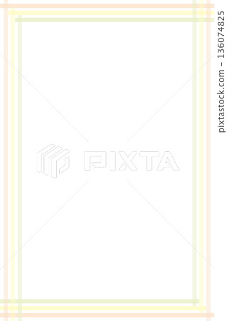白色背景上的春日粉彩色邊框 白色背景上的春日粉彩色邊框 136074825