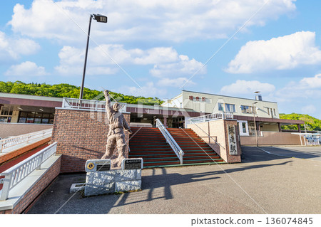 Abashiri City, Hokkaido, JR Abashiri Station on a sunny day Abashiri City, Hokkaido, JR Abashiri Station on a sunny day 136074845