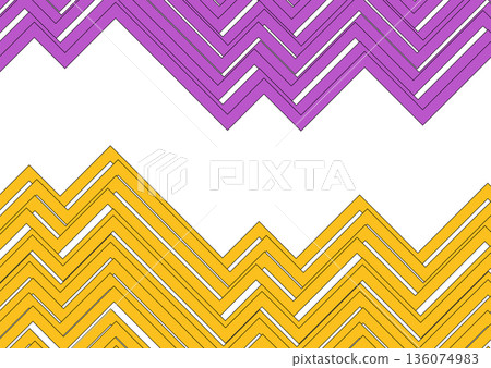 Violet and orange minimal stripes corporate geometric abstract background 136074983
