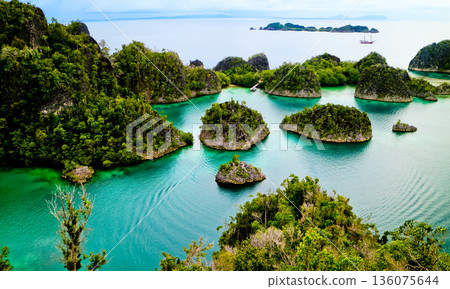 Beautiful views of the Raja Ampat Islands, West Papua, Indonesia Beautiful views of the Raja Ampat Islands, West Papua, Indonesia 136075644