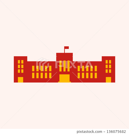 Government building icon. 136075682