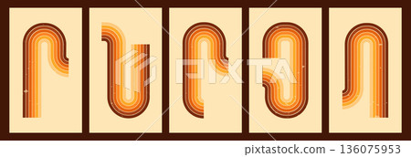 Simple color posters. 136075953