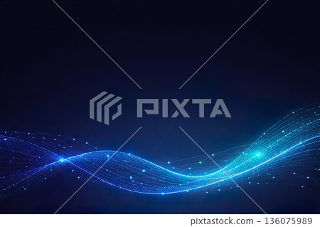 點狀星座波（等間距）向量背景 136075989