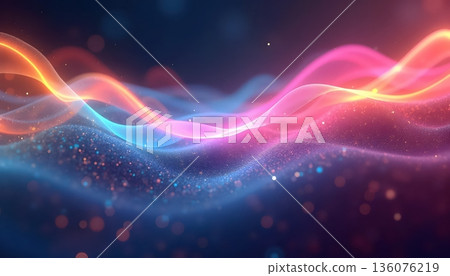 Abstract Energy Flow Visualized Through Rainbow Light Streams 136076219