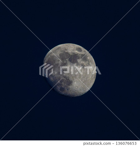 Full Moon over black sky 136076653