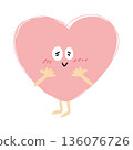 Happy Feelings Heart Character 136076726