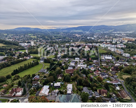 Property Marketing Summary, Comprehensive Aerial Property Overview Emphasizing Location And Site Details 136077305
