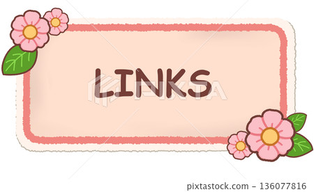 花卉橫幅材料(粉紅色) 花卉橫幅材料(粉紅色) 136077816