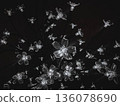 black and white floral background 136078690