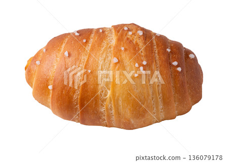 Salt bread (Shio pan) with sea salt flakes, Japanese bakery style Salt bread (Shio pan) with sea salt flakes, Japanese bakery style 136079178