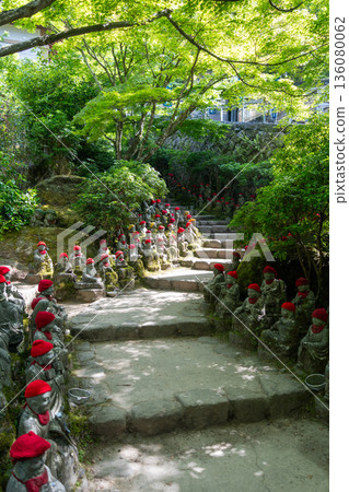 Jizo Bosatsu statues at Daisho-in Temple, Miyajima Island, Japan Jizo Bosatsu statues at Daisho-in Temple, Miyajima Island, Japan 136080062