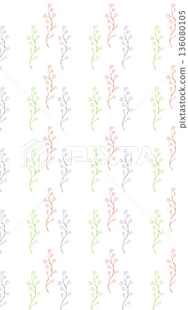 Scandinavian-style background illustrations: Botanical background images Scandinavian-style background illustrations: Botanical background images 136080105